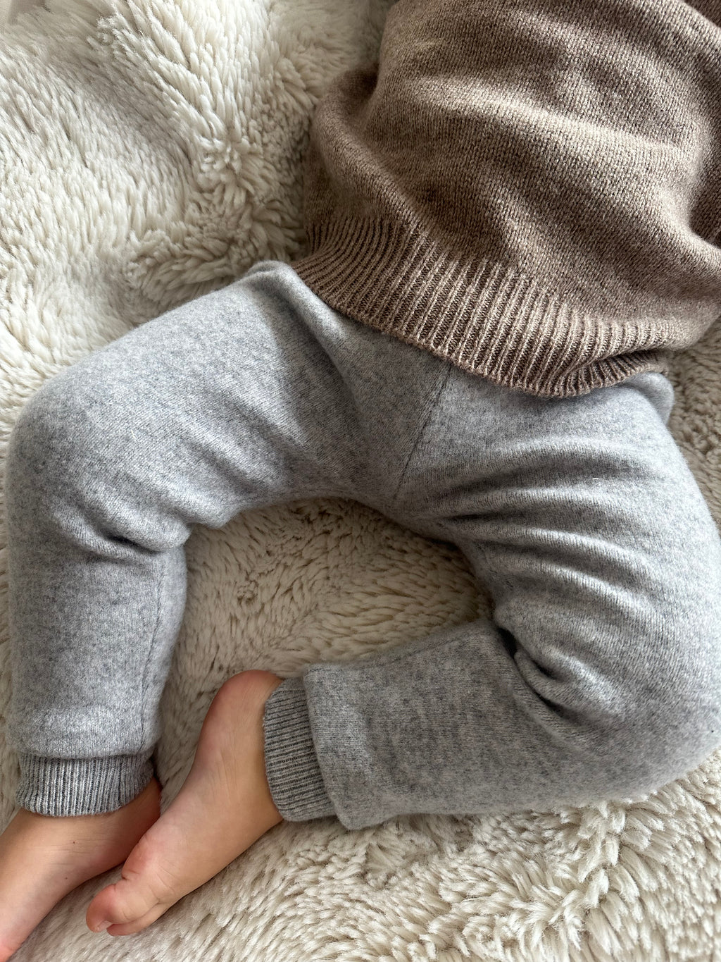 Leggings dick Wolle (grau)