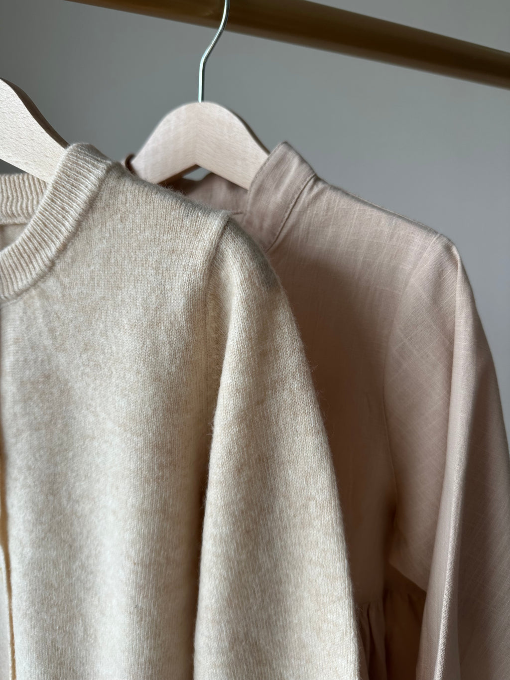 Cardigan aus Wolle (beige)