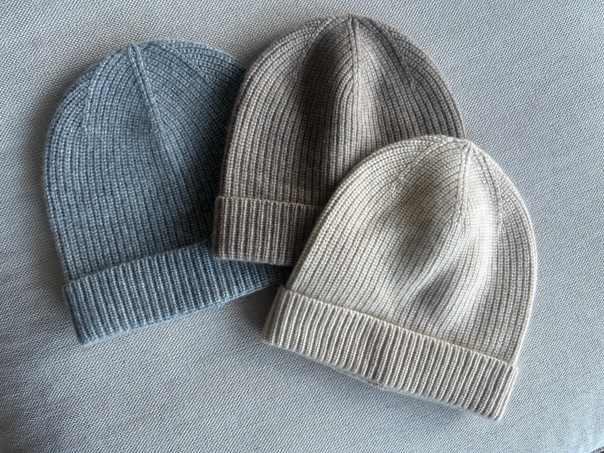 Mütze aus Wolle (beige)