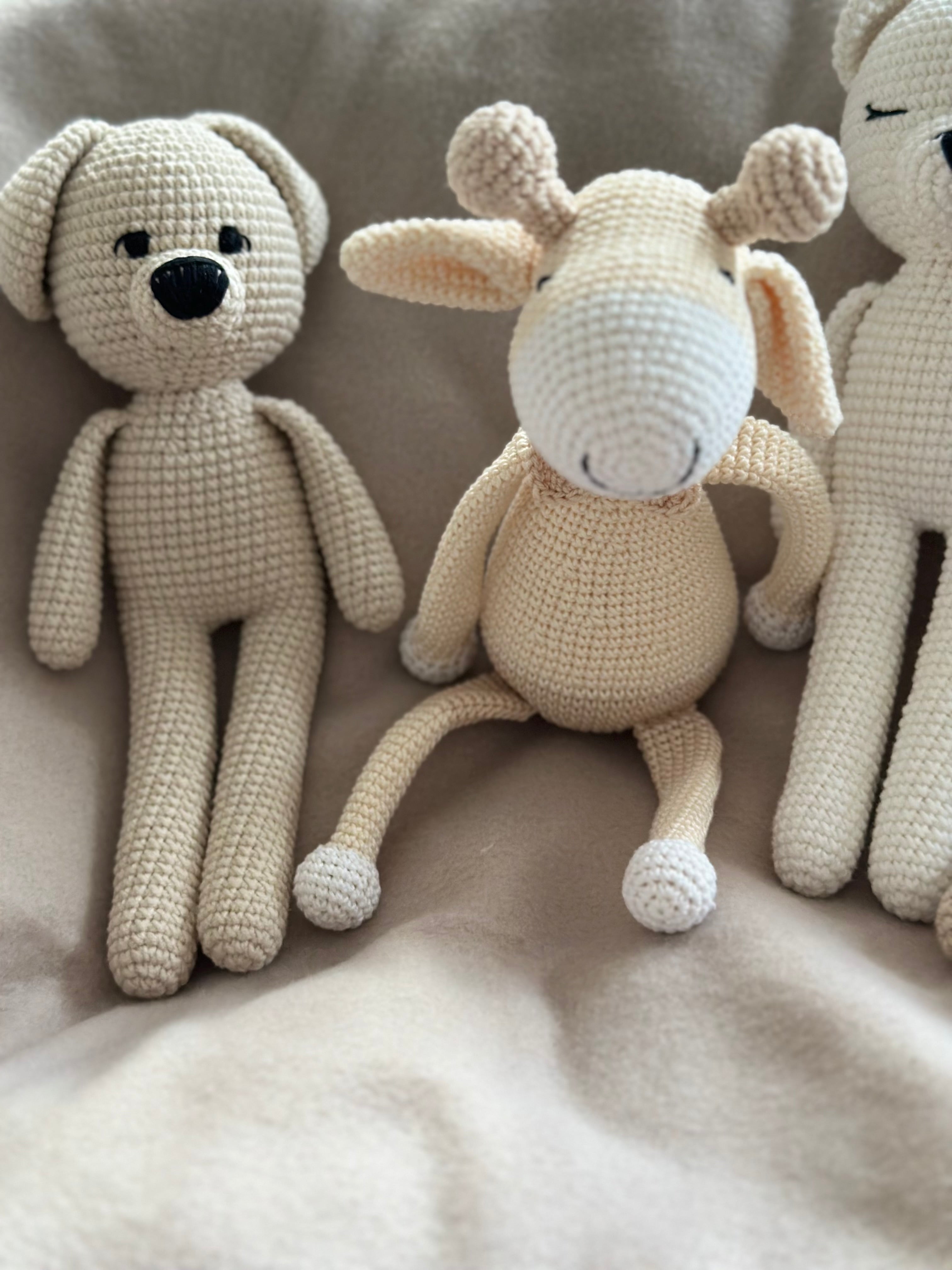 Kuscheltier gehäkelt Giraffe