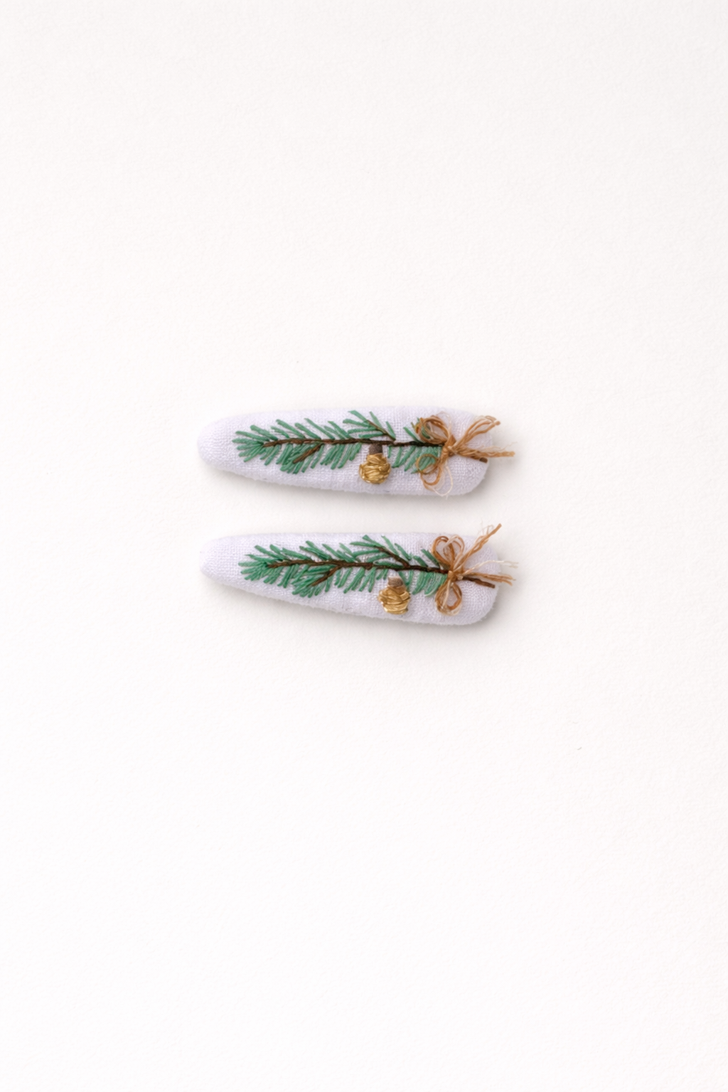 Haarspange Tannenast