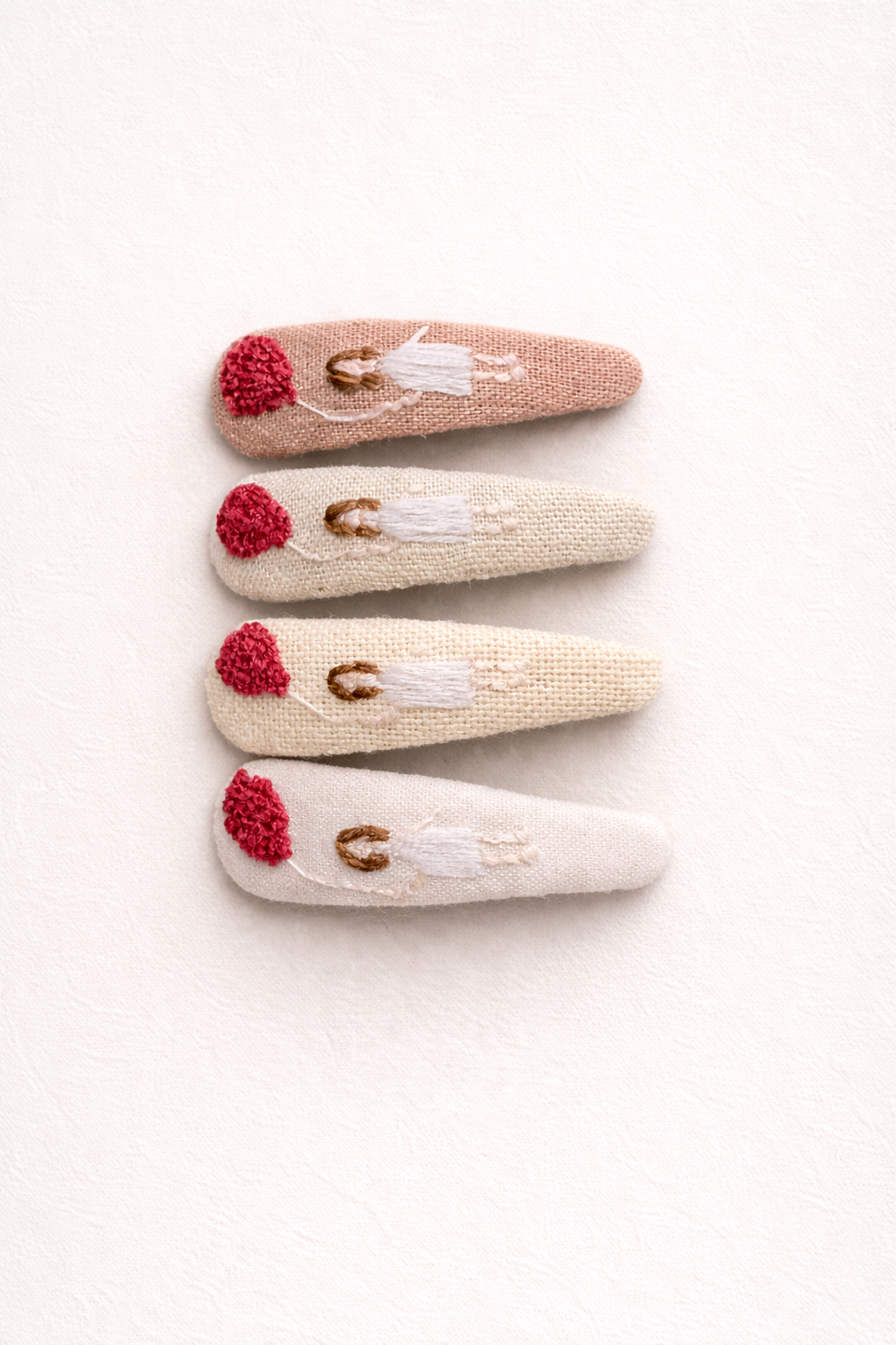 Haarspange Mädchen mit Ballon (terrakotta)