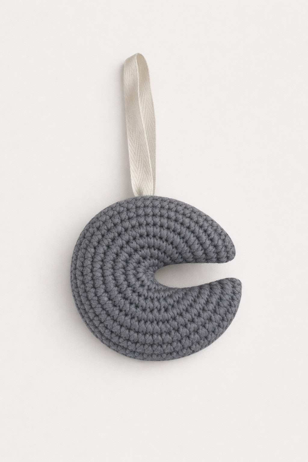 Schnullerkette Mond (dunkelgrau)