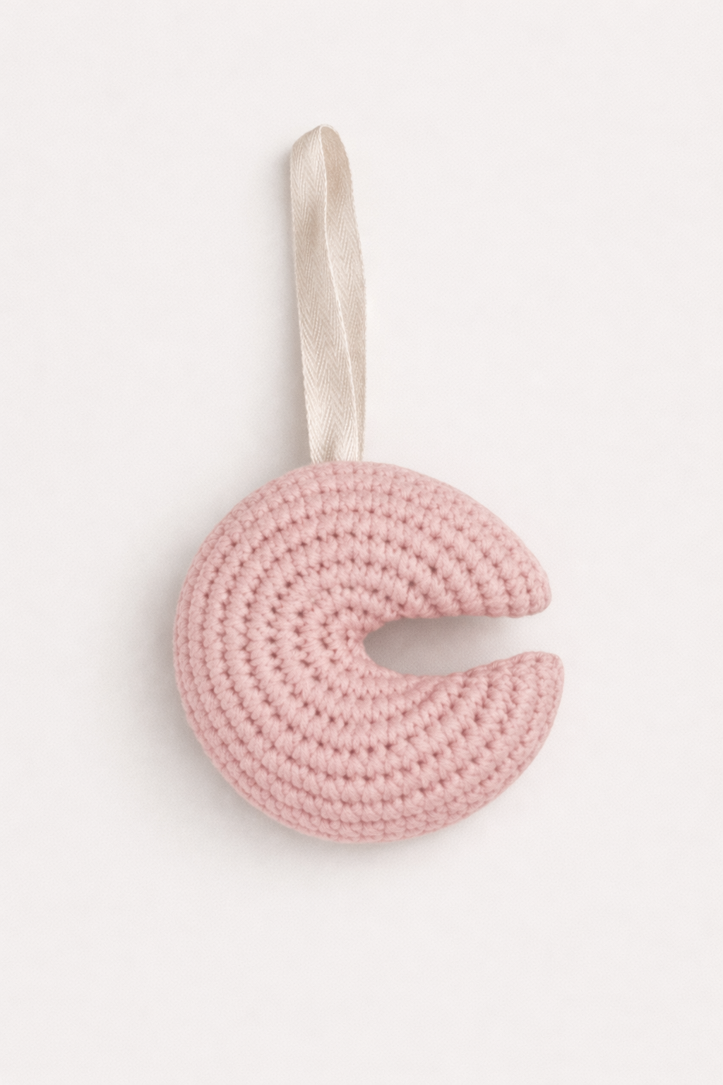 Schnullerkette Mond (lachsrosa)