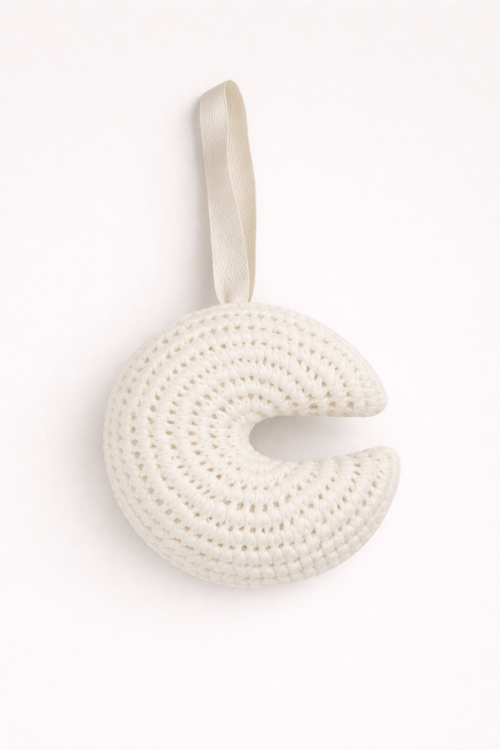 Schnullerkette Mond (weiss)